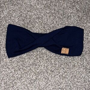 Navy Blue Twisted Headband